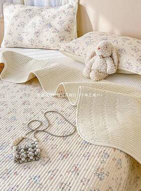 冬季加厚纯0棉床单0榻米三无品牌/件套10225新款床盖四季榻通用床