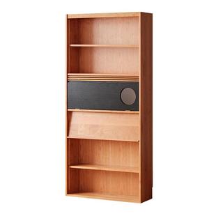 星柜木诺/青峰座组合柜/实木卡书柜一体整墙示樱桃木家具TTQ储物