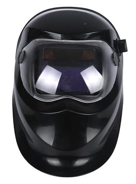 工头戴式太电焊用防护JRI帽保护面罩阳能自动变光电焊焊接护防面