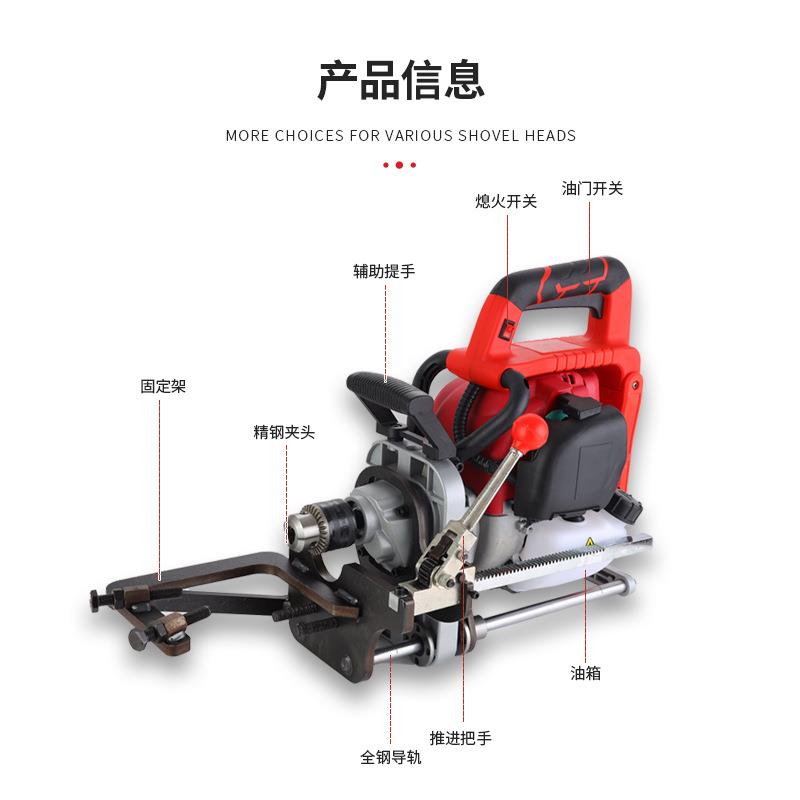 汽油光伏钻孔机高精度钢管立柱打孔光伏发电打孔机专用厂家直销