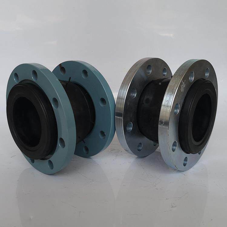 可曲挠橡胶接头端接RQL全密封橡胶软接橡头卡箍胶接头面橡胶软头