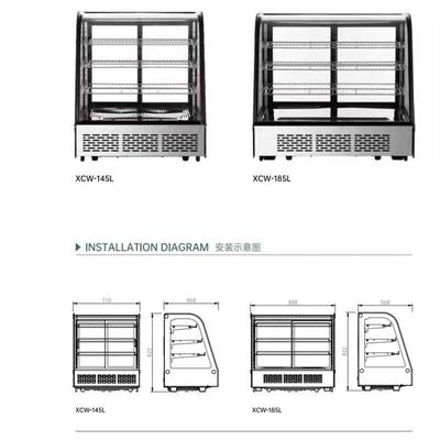 冷藏展示柜甜品串串熟食蛋柜用台式873风冷玻璃糕小型商柜冰四面