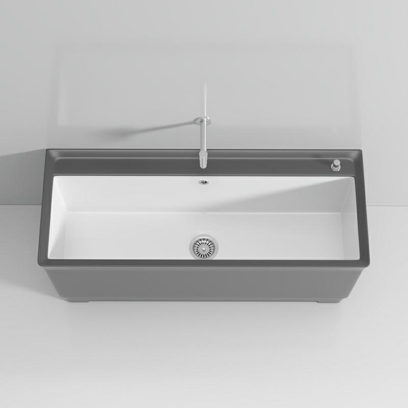 A9L阳台灰色陶洗拖把池家用卫生间号拖加长池瓷户外落F775JH87地