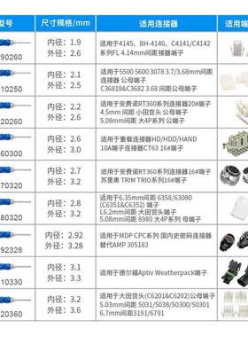 杰OLT锐德码退连针器史密CPC航空插头拆卸维修63080取汽车接器针