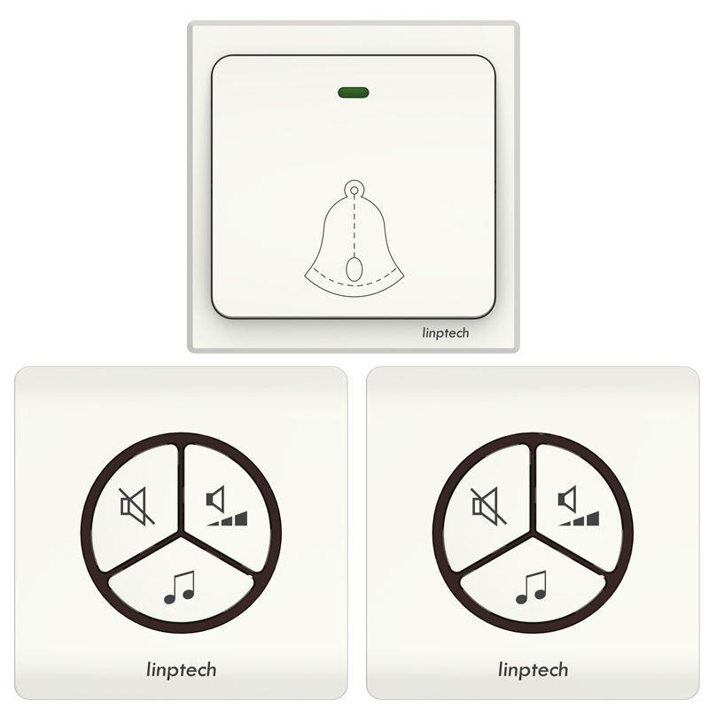 领普门铃家用一无线自WKJ离发电远距穿子墙遥控大音量电门铃拖二