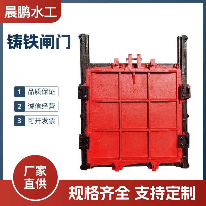 厂家直供铸铁闸门 水利工程渠道水库一体式双向止水镶铜铸铁闸门