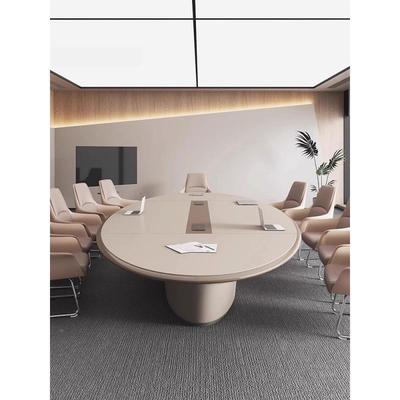 烤组漆会议桌椅合轻奢简约现代椭圆大无品牌/型计师洽桌高档会谈