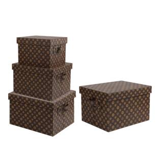 老皮质收纳储箱整理物箱花手提箱柜衣帽间直播衣背景色摆件398装