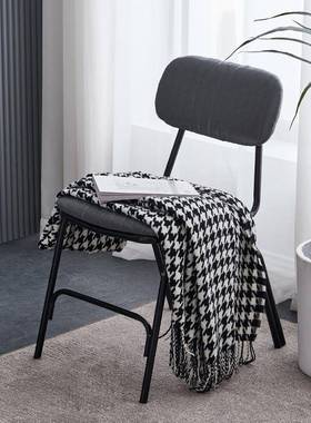 式PFS52032馆工业风格餐饮小吃店创意椅子复小酒背古凳子铁艺美休