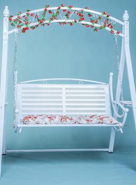 人艺摇篮秋千成人吊阳台室内外TZD庭院吊篮床双藤椅家用荡秋铁千