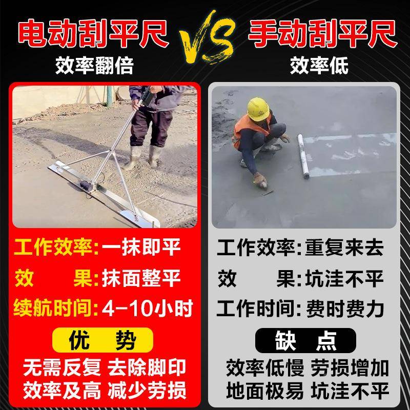 混土FXC电凝动刮平尺水泥整平机平平板动振器振覆膜刮尺地坪找平