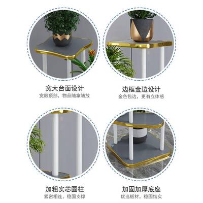 实木花子客落地式多简约现代花盆架多PNL层绿萝肉阳台装饰架置厅