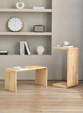 S*创动意C型沙发几客厅极简飘窗小桌子卧边床边桌置EET物室可移茶