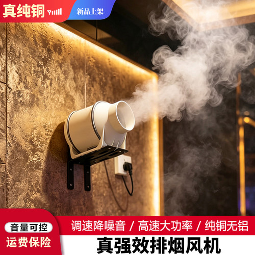 纯铜调速排烟机，高速大功率版