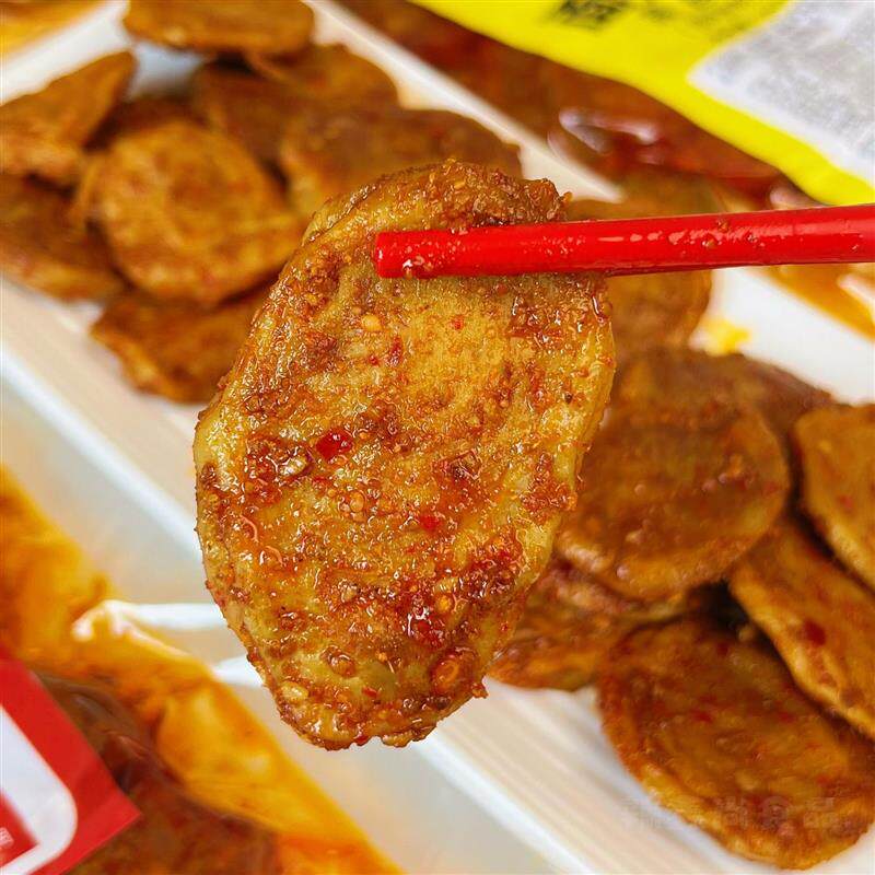 陕西手工面筋圈五香小吃蒜香味休闲网红解馋小零食P特产追剧香辣
