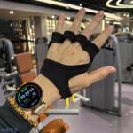 lule防滑透气撸铁单杠训练器械瑜伽健身骑行运动护掌男女半指手套