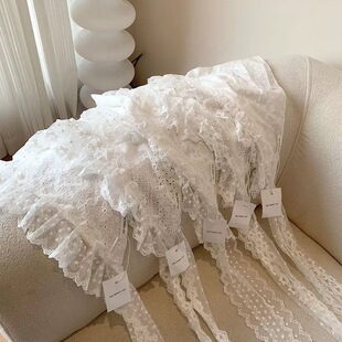 法式风蕾丝腰带三角巾腰封女屁帘叠穿绑带配裙子牛仔裤头巾丝巾新