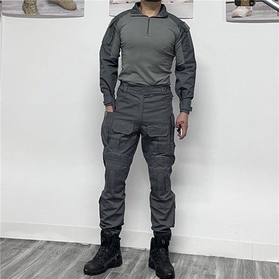 春秋男女户外修身长袖套q装安保表演收束脚战术裤潜伏者蛙服帅气