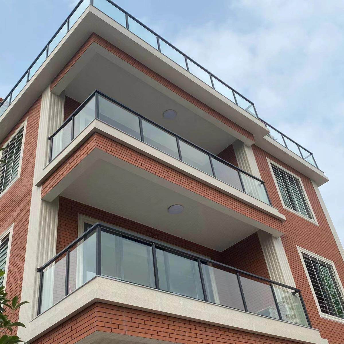 室内楼梯扶手护栏立柱 不锈钢立柱 户外阳台304方管玻璃栏杆立柱