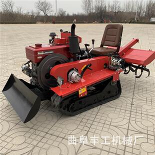 湖南桔园履带旋耕机35马力单杠小型耕地机 果园大棚松土深翻机