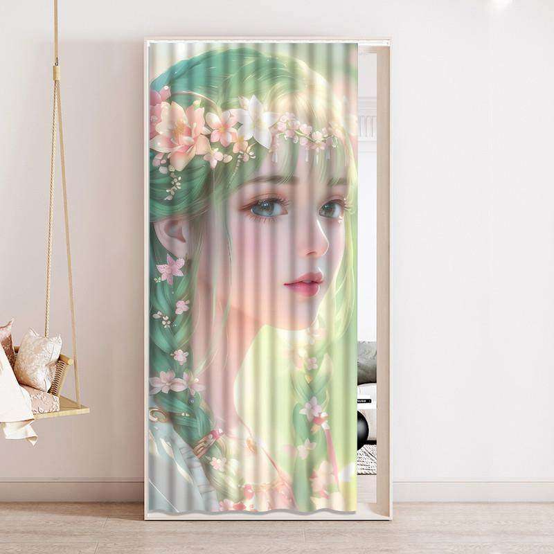 镜子对床遮挡帘全身穿衣镜落地镜卧室衣柜试衣镜防尘布帘子免打孔,居家布艺,门帘,淘宝优惠券,粉丝福利购,淘宝优惠卷