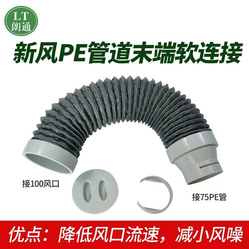 新风PE管末端软接软管新风系统