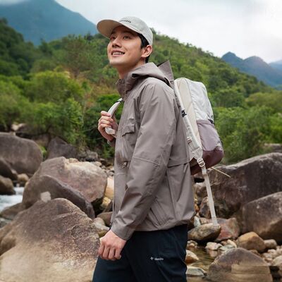 Columbia/哥伦比亚 男子穿行防水冲锋衣单层徒步外套 WE4517-255