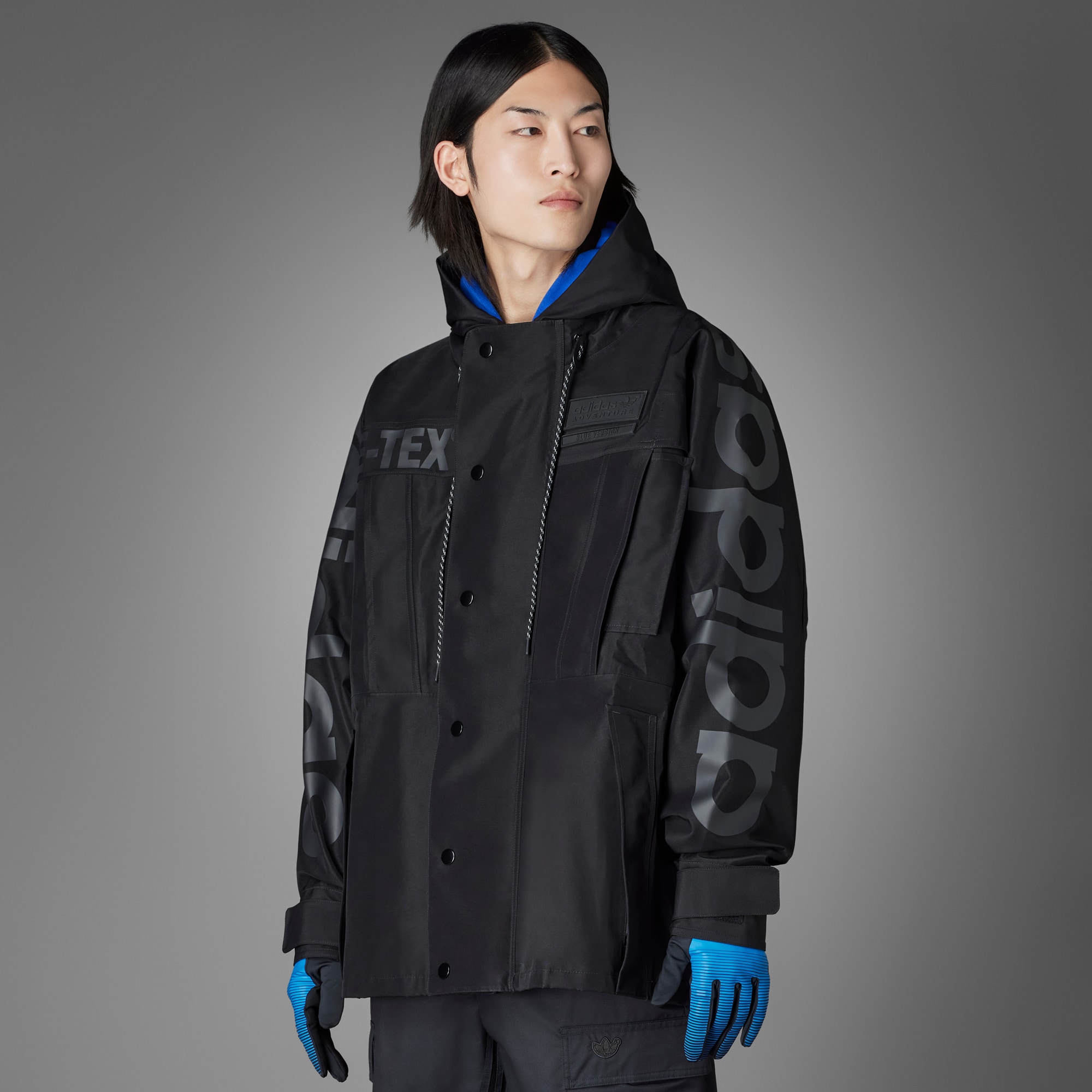 Adidas/阿迪达斯 男子三叶草 GORE-TEX 运动夹克外套 HM2345