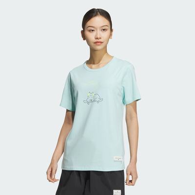 adidas/阿迪达斯 女子GRAPHIC T-SHIRT MBTI系列短袖T恤 JN6661