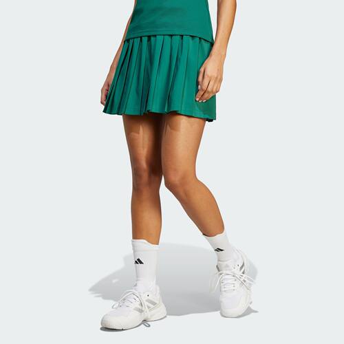 Adidas/阿迪达斯 女子 SKIRT 速干网球复古运动百褶短裙 JG3995