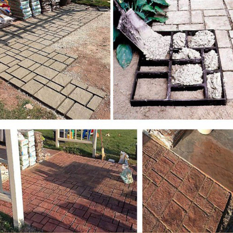 装修施工水泥艺术模型模具农村y别墅造景仿石彩色地砖基础建材材