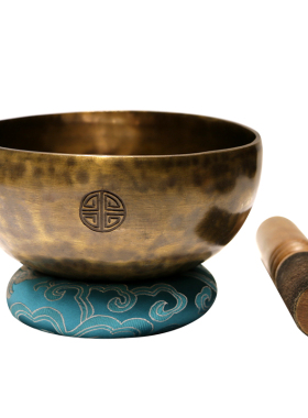 尼泊尔颂钵音疗瑜伽n冥想钵梵音钵盂手工铜罄法器佛音碗静心桑塔