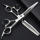 理发店发型师专用美发剪刀6寸个B性设计平剪打薄V齿牙剪理发套装
