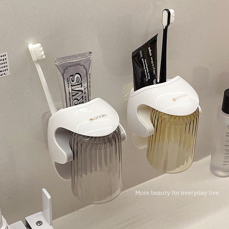 轻奢磁吸漱口杯刷牙杯洗漱杯w套装牙膏牙刷架子置物架免打孔壁挂,家庭/个人清洁工具,洗漱杯,淘宝优惠券,粉丝福利购,淘宝优惠卷