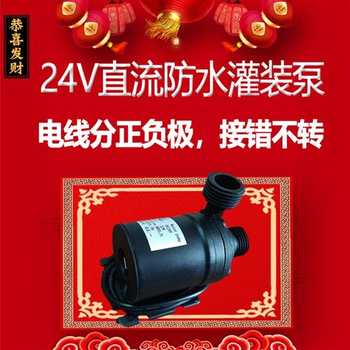 顺丰包邮天天一泉灌装泵24wV水泵罐装机泵售水直流潜水泵四分水泵