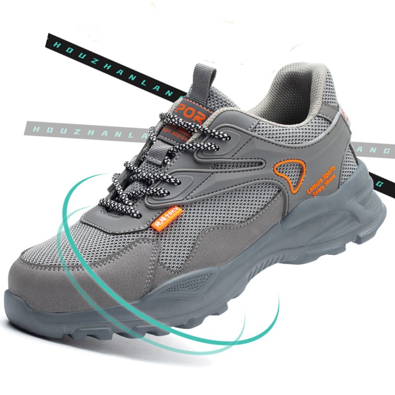 无铁劳保鞋防砸防刺穿塑包头电工轻便透气耐磨四S季安全绝缘老保