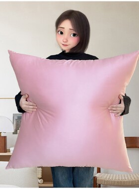 大号抱枕套纯棉不含芯60x8u0x65x85大靠枕套沙发靠背套床头靠垫套