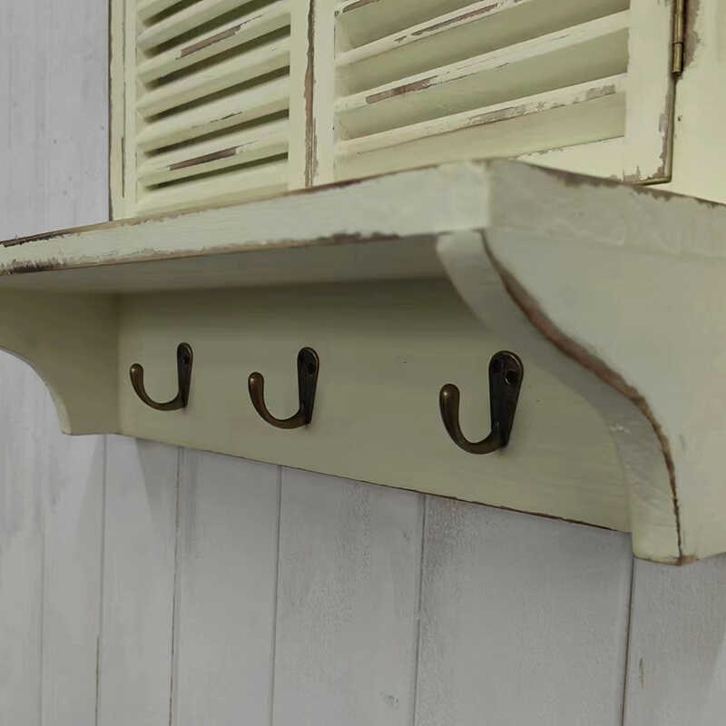 法式复古做旧木艺假窗框壁饰圆弧窗户客厅餐厅S花园庭院民宿壁挂