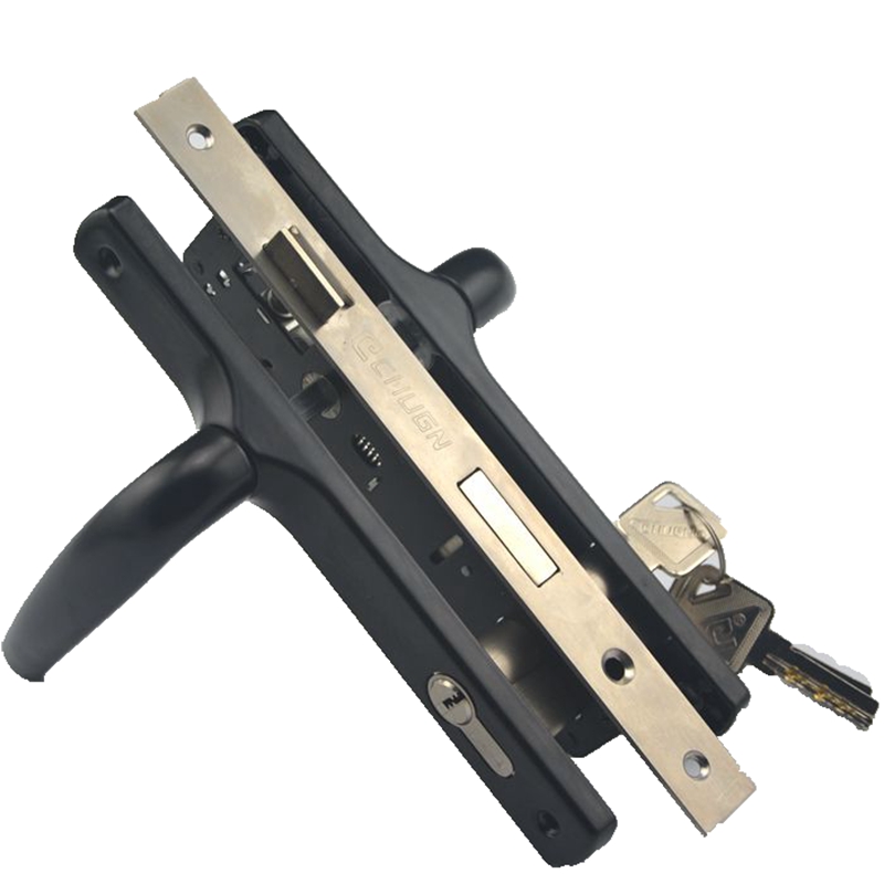 铝合金50型把手锁平开门执手锁8525大门插芯锁春Q光牌8520门锁包