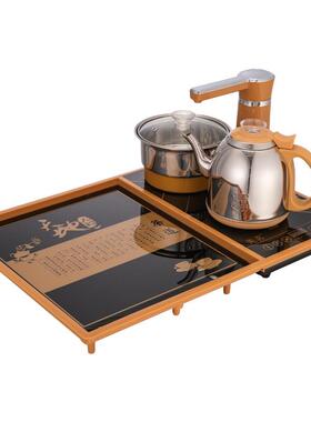 美茗嵌入b式59144内嵌茶盘全套自号动茶具装上镶嵌茶桌家用小底部