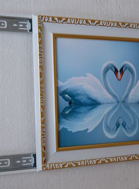 欧式电表箱装饰画推拉式遮挡箱配C电箱画家用电闸盒水晶挂画可定