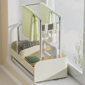 厨房抹布置物架h台面壁挂免打孔水槽沥水架加厚海绵擦洗碗布收纳