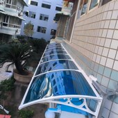 武汉铝合金e雨棚遮阳棚庭院别墅窗台窗户露台阳台家用户外遮阳防