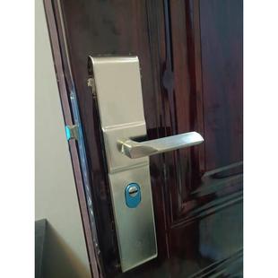 面板家用大门配件防盗锁手柄老式 防盗门把手不锈钢通用型门锁套装