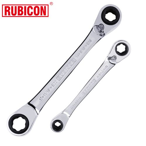 Rubicon罗宾汉进口双向棘轮梅花扳手72齿自动快速六花板手17x19mm