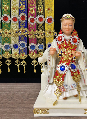 黑老太佛堂佛衣合金祝福复古怀旧