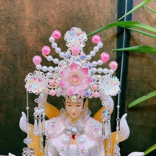 新品重工佛像凤冠帽子头冠泰山奶奶黑妈妈王母娘娘九尾娘娘纯手工