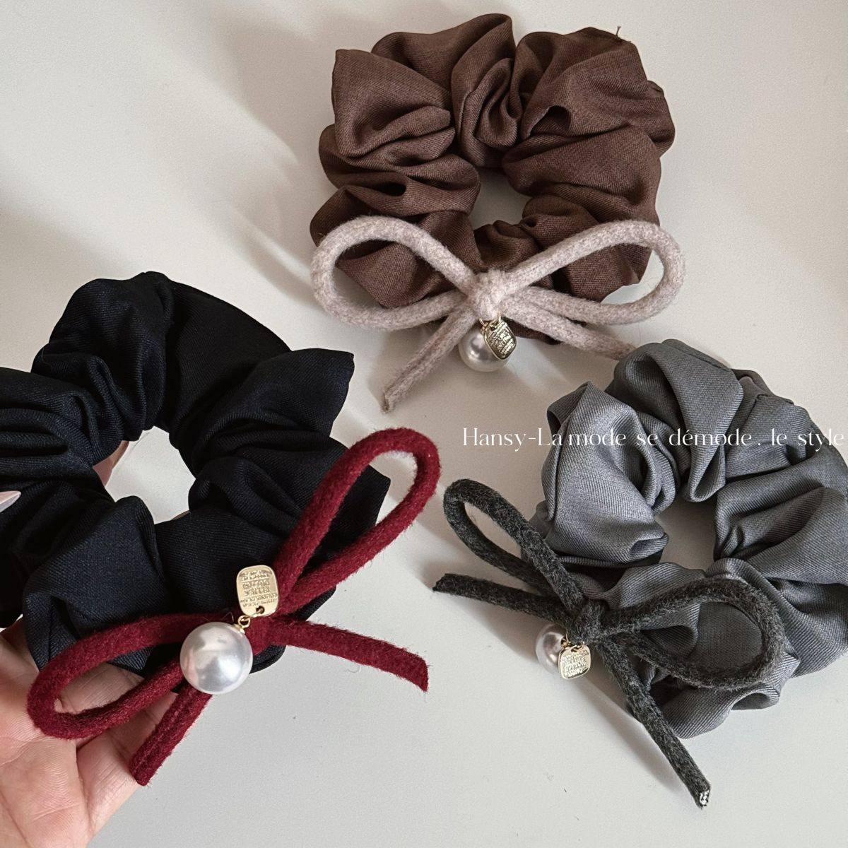 韩系珍珠蝴蝶结发圈高级感大肠发圈丸子头大肠圈可爱马尾扎发头绳,饰品/流行首饰/时尚饰品新,发饰,淘宝优惠券,粉丝福利购,淘宝优惠卷