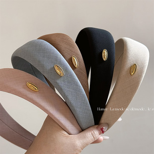 金标布艺宽边头发发箍女款头箍今年流行的发箍日常外出压发发卡