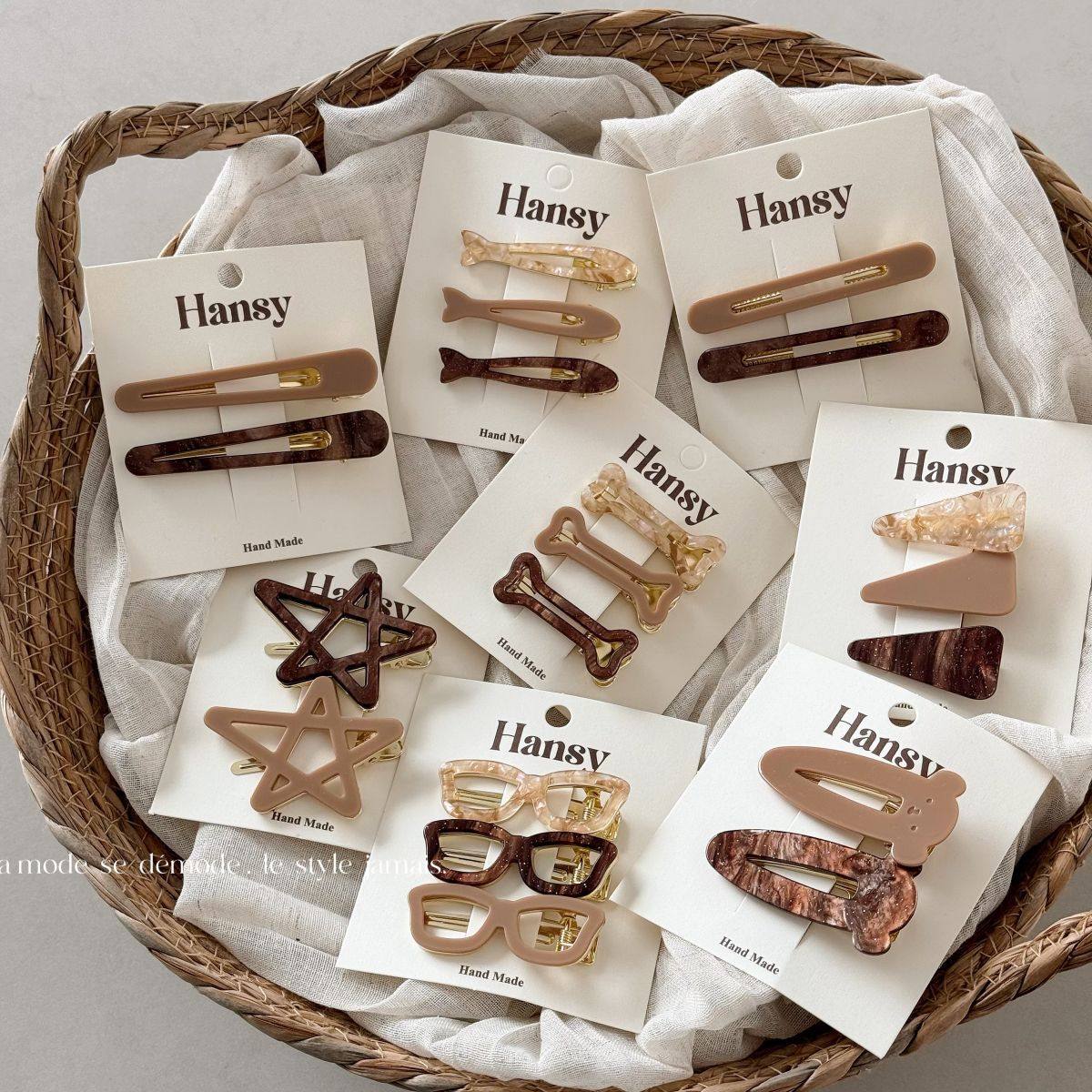 贴片醋酸发夹侧边夹五角星时尚墨镜鸭嘴夹简约高级感碎发夹子发卡,饰品/流行首饰/时尚饰品新,发饰,淘宝优惠券,粉丝福利购,淘宝优惠卷